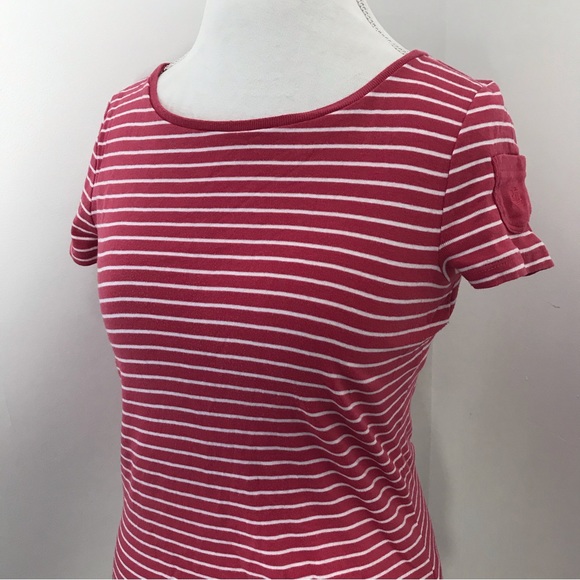 Ralph Lauren Pink Stripe Tee - Picture 2 of 9